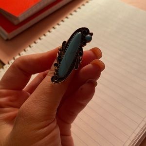 Turquoise sterling silver ring